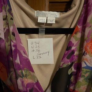 Size 12 London Times cocktail dress worn once